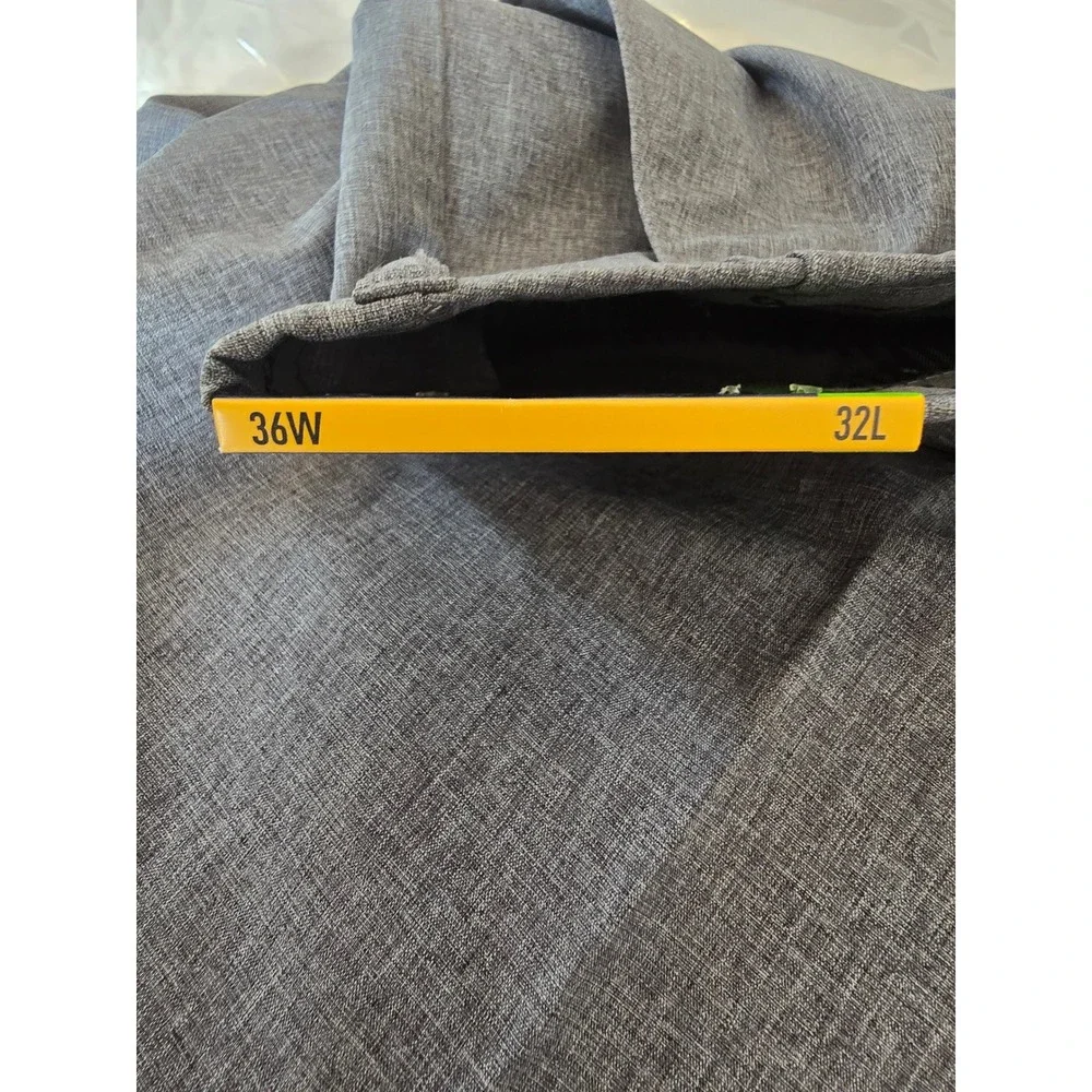Ben Hogan Performance Mens Grey Heather Golf Pants 36x32Stretch Moisture Wicking